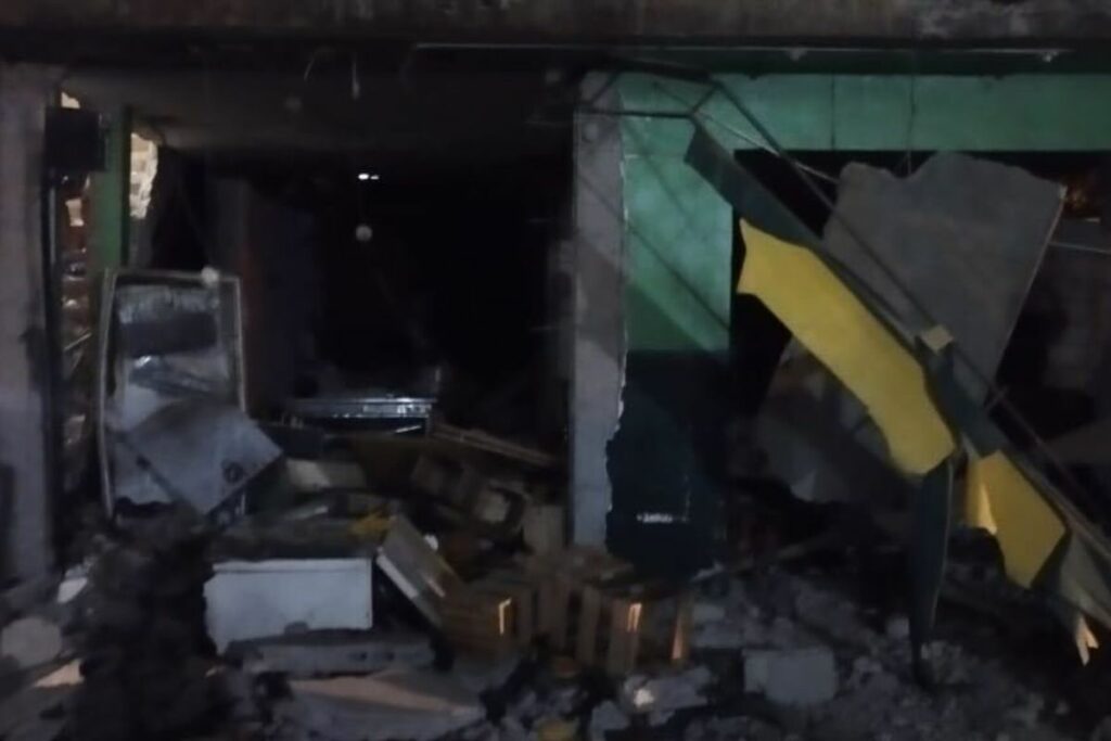 La explosión se registró en el interior de la cocina de una vivienda.