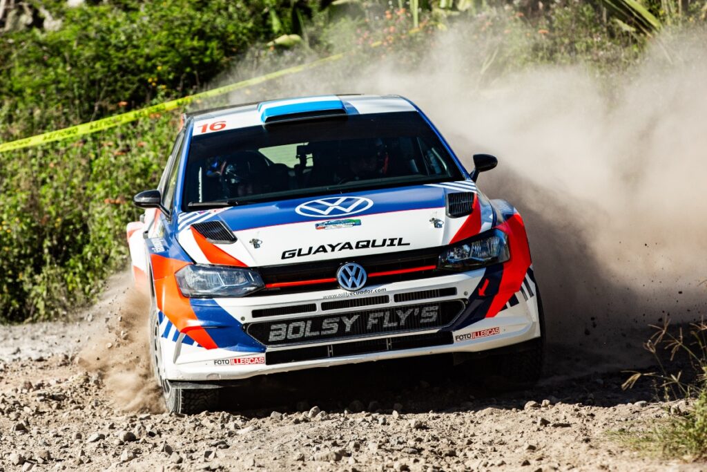 El Quirola Racing Team ganó la tercera válida del Rally Nacional con el Volkswagen Polo GTI R5. Cortesía: Volkswagen
