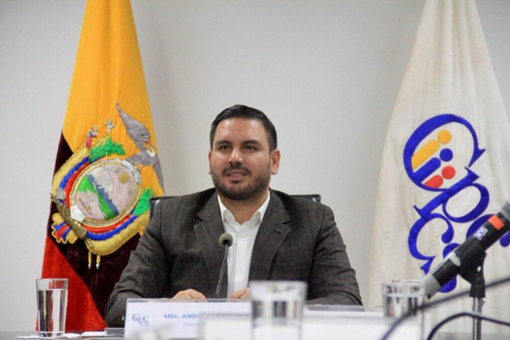 Andrés Fantoni, presidente del Cpccs, fue parte de la mayoría para la designación del nuevo Defensor Público.