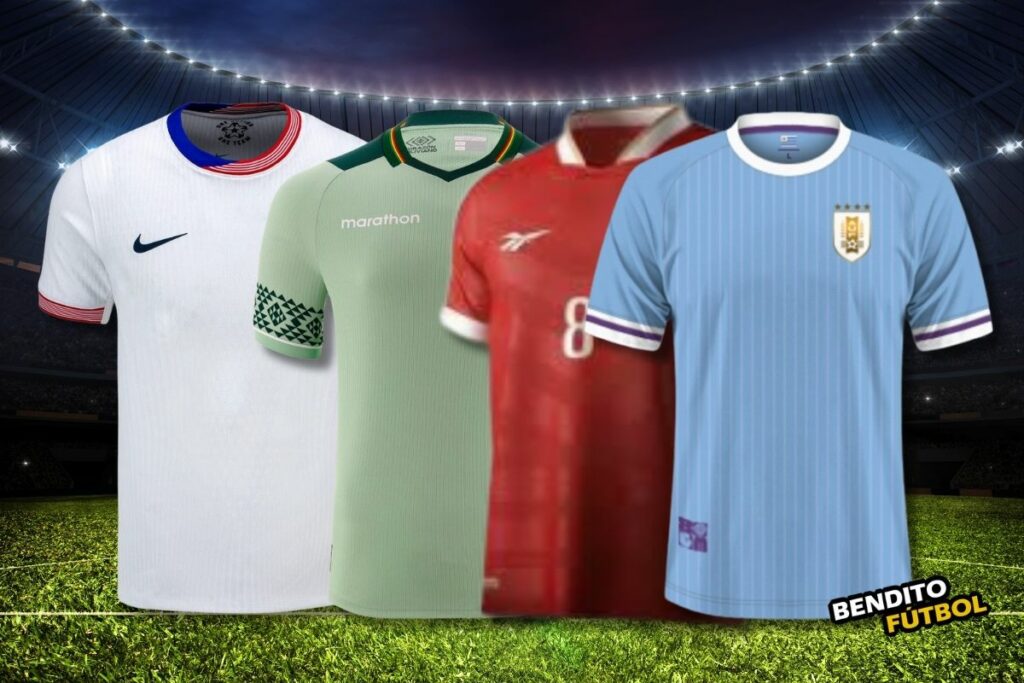 Camisetas de las selecciones que conforman el grupo C de la Copa América 2024.