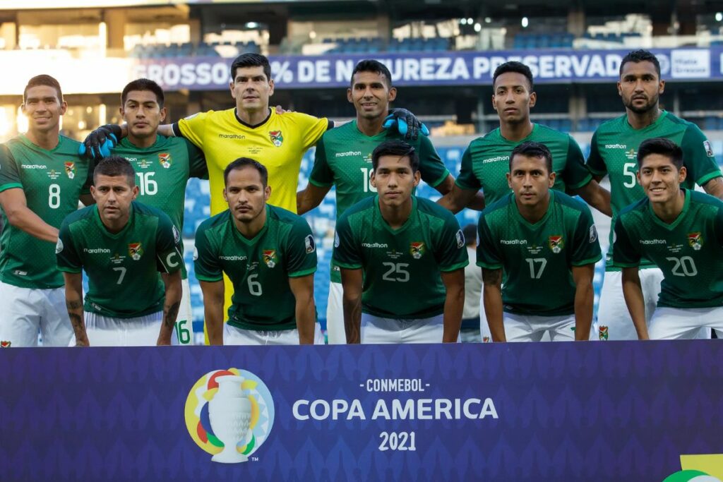 Selección de Bolivia durante la Copa América 2021. 