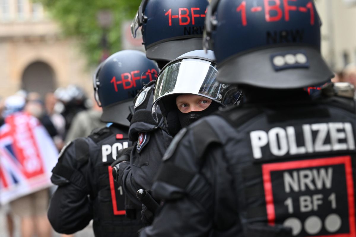 Policía de Alemania durante la Eurocopa 2024.