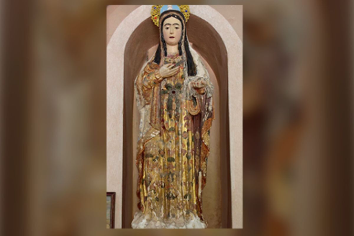 Virgen María en la Capilla de Chismapamba.