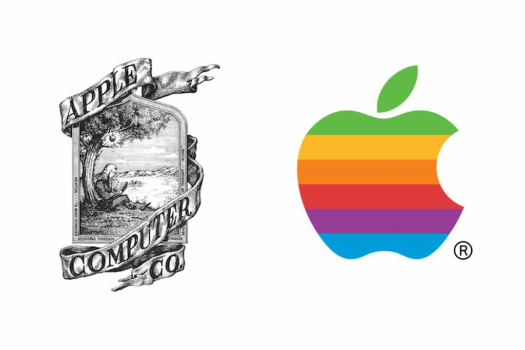 El logotipo de la manzana mordida de Apple, diseñado por Rob Janoff, se ha convertido en un símbolo mundial. Foto: Captura de pantalla.