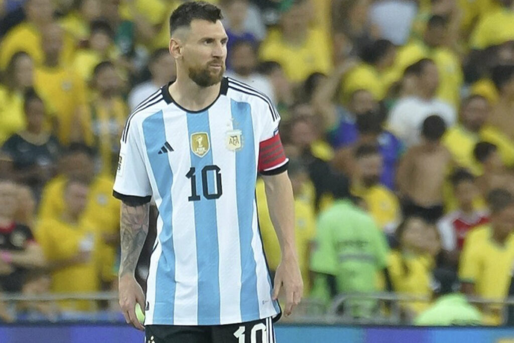 Lionel Messi con la Selección de Argentina en el 2021 en la Copa América.