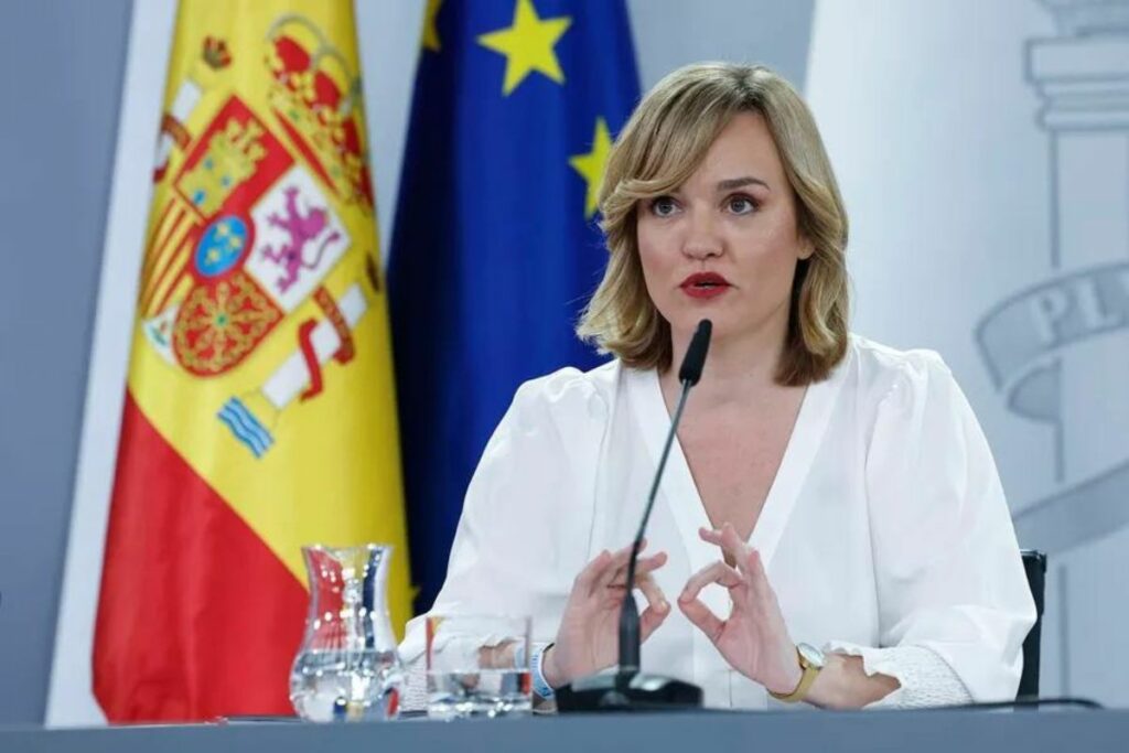 Pilar Alegría, portavoz del Gobierno español, se refirió a Javier Milei.
