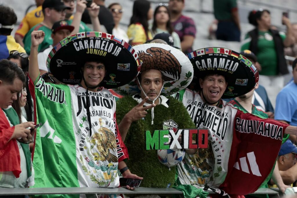 Hinchas de la Selección de México durante la Copa América.