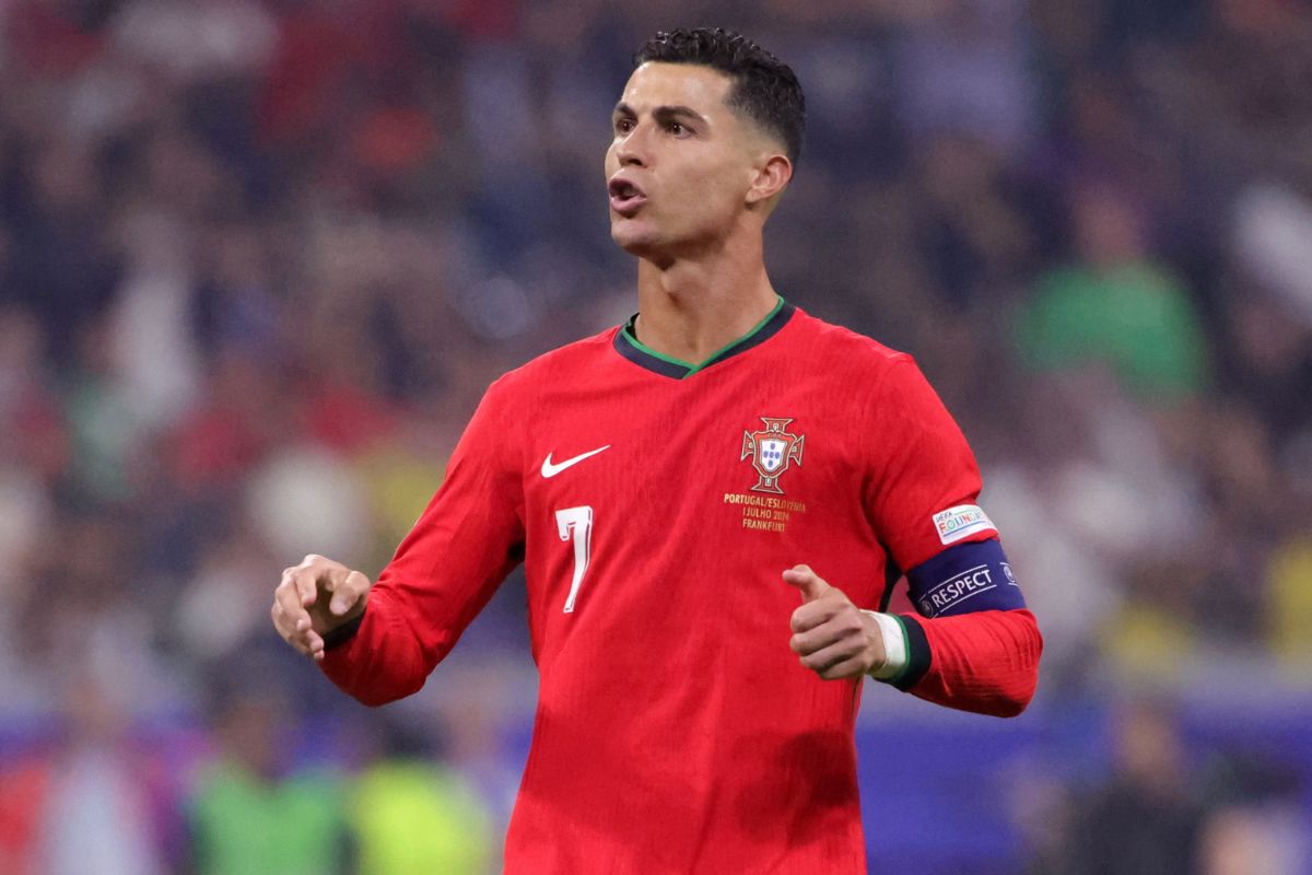Cristiano Ronaldo, capitán de la Selección de Portugal, en la Eurocopa 2024.