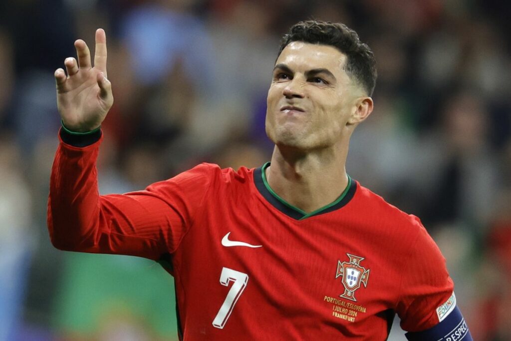 Cristiano Ronaldo, el capitán de la Selección de Portugal, en la Eurocopa 2024.