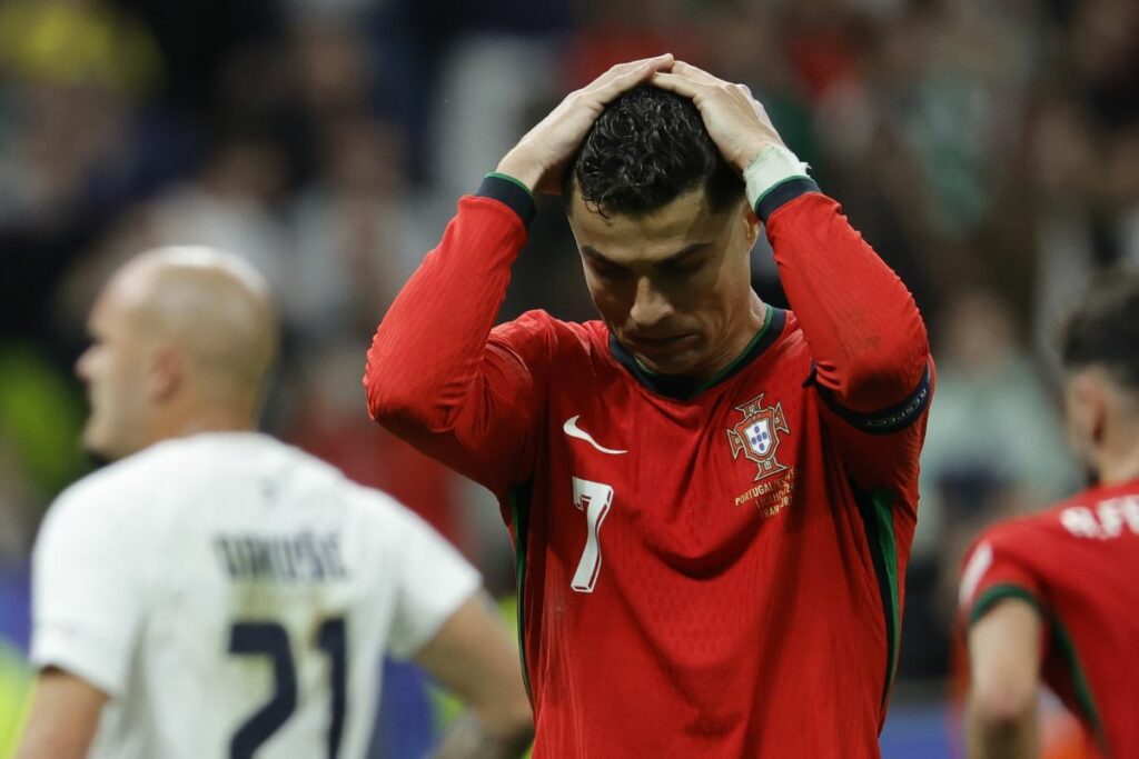 Cristiano Ronaldo, con la Selección de Portugal, en la Eurocopa 2024.