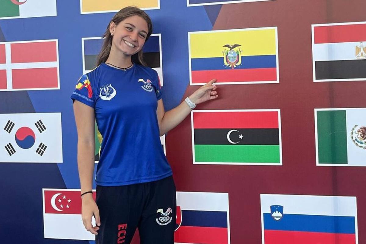 La ecuatoriana Sabine Manz ganó una medalla de oro en el Mundial Junior de Apnea en Belgrado, Serbia.